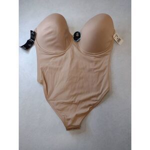 Va Bien Size 38D Strapless Low Back Slimming Bodysuit Women's